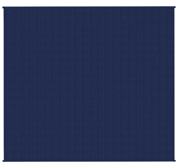 Zátěžová deka modrá 200 x 230 cm 13 kg textil