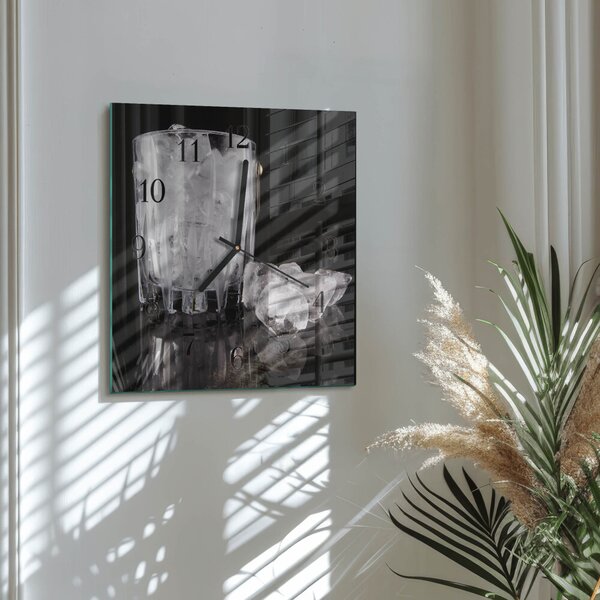 Skleněné hodiny na stěnu Led zskc-30x30-00178790
