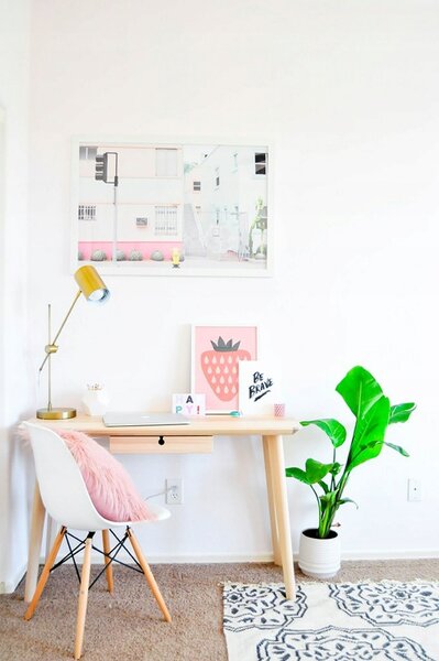 Sada 6 židlí Design DSW France BÍLÁ