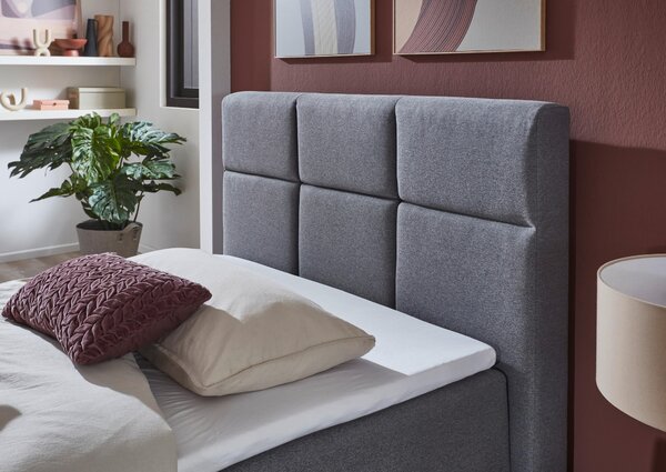 POSTEL BOXSPRING, 140/200 cm, šedá home24 - Jednolůžkové postele, Online Only