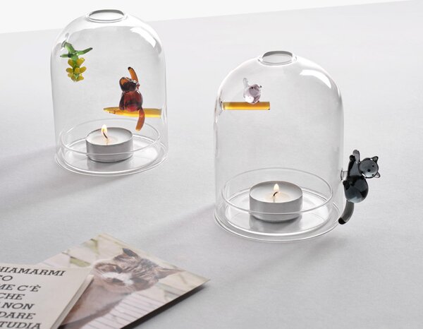 Ichendorf Milano designové svícny Birds Candle Holder Wind Proof Cat and Bird