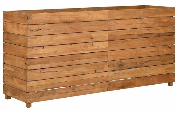 Vyvýšený záhon 150x40x72 cm recyklované teakové dřevo a ocel