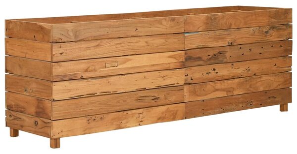 Vyvýšený záhon 150x40x55 cm recyklované teakové dřevo a ocel