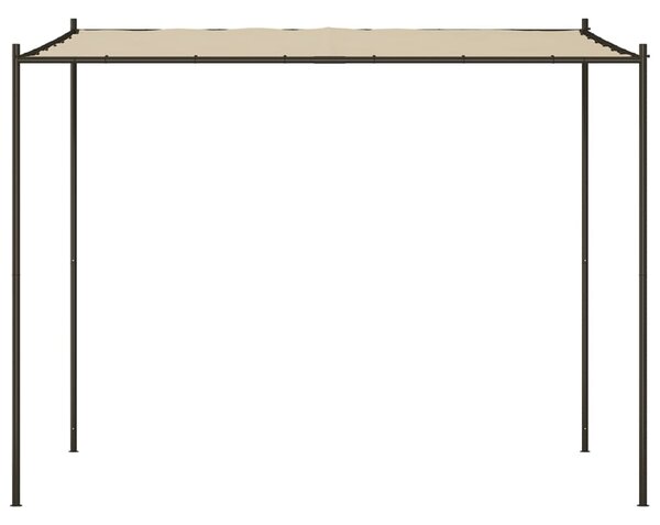 Altán béžový 3 x 3 m 180 g/m² textil a ocel