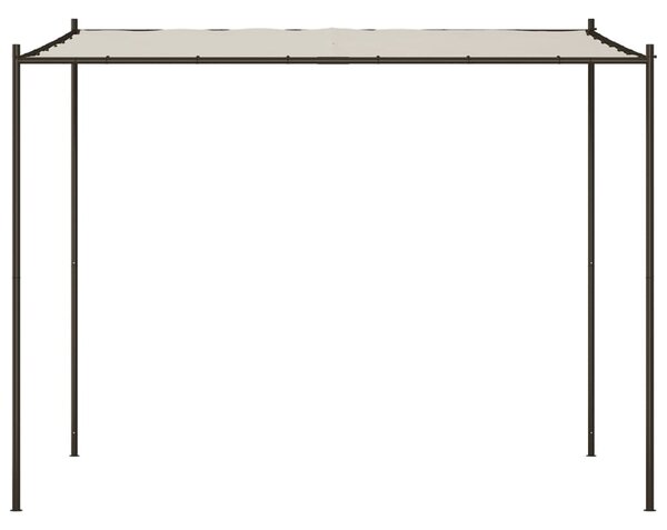 Altán taupe 3 x 3 m 180 g/m² hliník a ocel