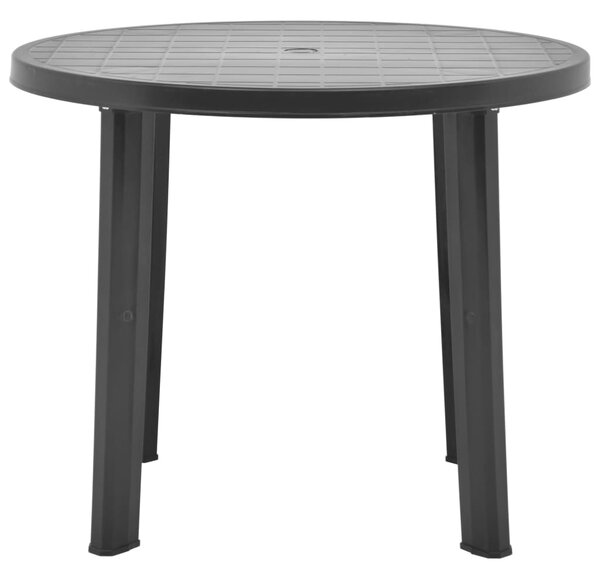 Zahradní stůl antracitový 89 cm plast