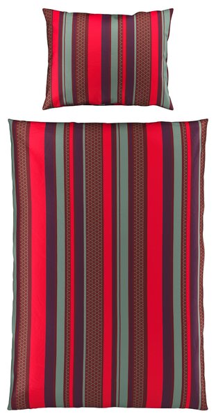 POVLEČENÍ, satén, červená, mátově zelená, 140/200 cm Novel - Povlečení