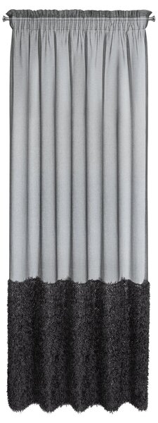 ZÁCLONA NA PÁSCE MARION 140X270 CM ČERNÁ