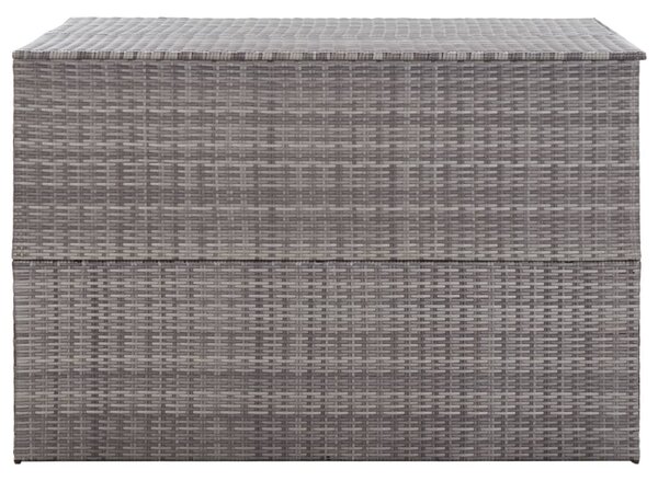 Zahradní úložný box šedý 150 x 100 x 100 cm polyratan