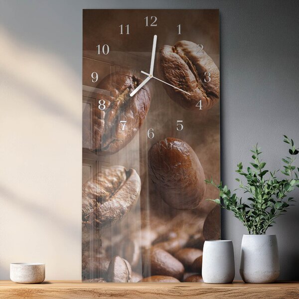 Skleněné hodiny vertikální Fazole zsppb-30x60-00081762
