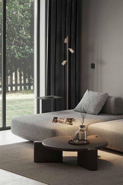 Kaja Mati stojací lampa 3x10 W zlatá-béžová K-5825