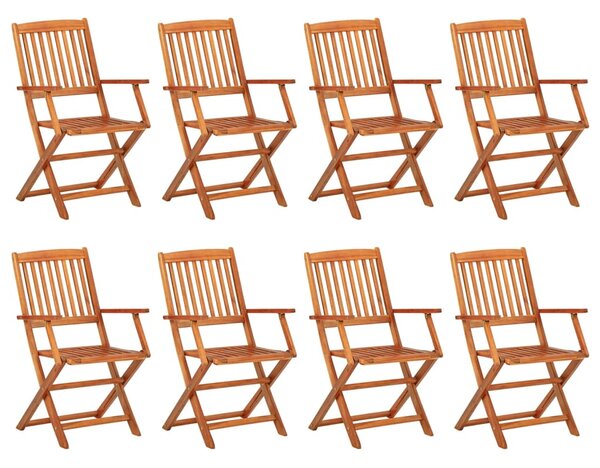 9dílný zahradní jídelní set 180x90x75 cm masivní akáciové dřevo