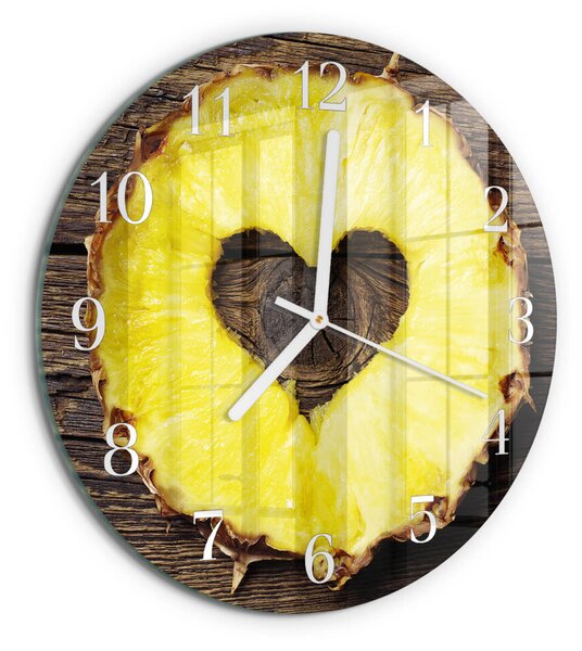 Skleněné hodiny na stěnu Ananas zsob-fi30-00087973
