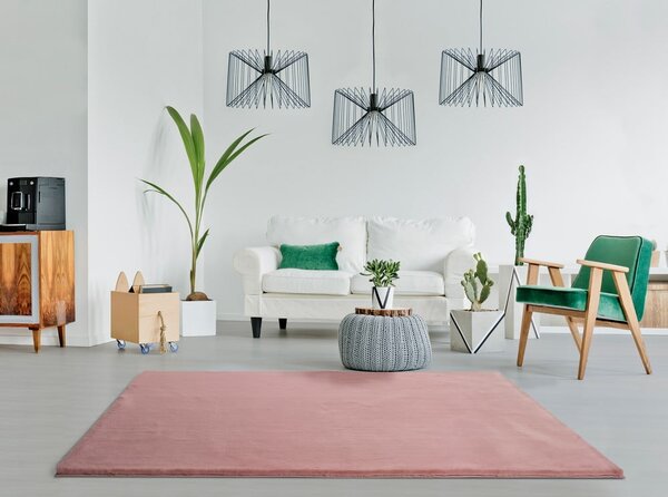 Růžový koberec Universal Fox Liso, 80 x 150 cm