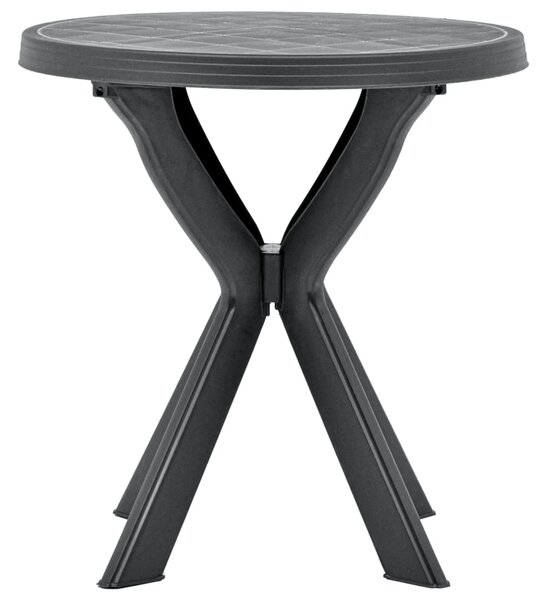 Bistro stolek antracitový Ø 70 cm plast
