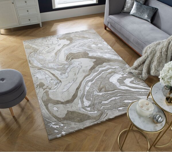 Béžový koberec 80x150 cm Marbled – Flair Rugs