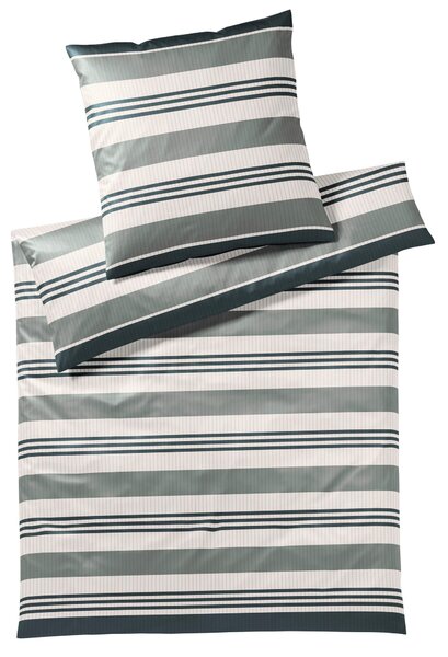 POVLEČENÍ, makosatén, šedá, zelená, 135/200 cm Yes for bed - Online Only povlečení, Online Only