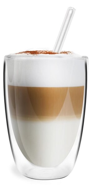 Dvoustěnné/na latte skleněné hrnky v sadě 6 ks 350 ml – Vialli Design