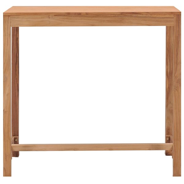 Zahradní barový stůl 110 x 60 x 105 cm masivní teakové dřevo