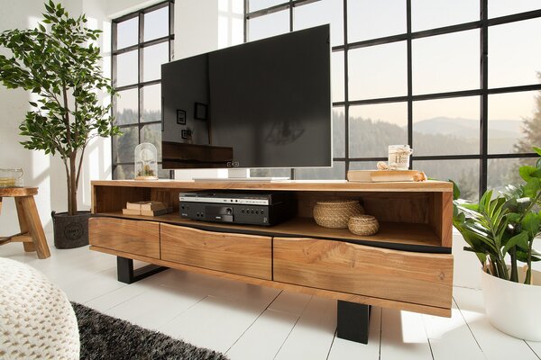 TV stolek MAMUT 160 cm - přírodní, akácie