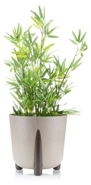 PLASTOVÝ KVĚTINÁČ MOSS ECO 25X26 CM BÉŽOVÁ