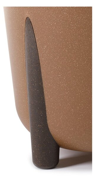 PLASTOVÝ KVĚTINÁČ MOSS ECO 25X26 CM HNĚDÁ