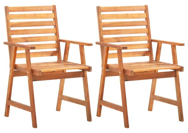 3dílný zahradní jídelní set masivní akáciové dřevo
