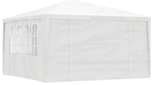 Profesionální party stan s bočnicemi 4 x 4 m bílý 90 g/m²