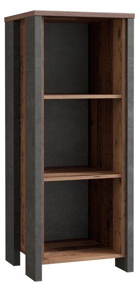 REGÁL, hnědá, tmavě šedá, ocel, 47/115,1/42 cm MID.YOU - Online Only regály & police, Online Only