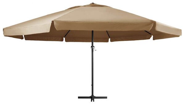 Zahradní slunečník s hliníkovou tyčí 600 cm taupe