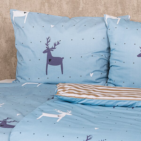 4Home Bavlněné povlečení Deer love , 140 x 200 cm, 70 x 90 cm