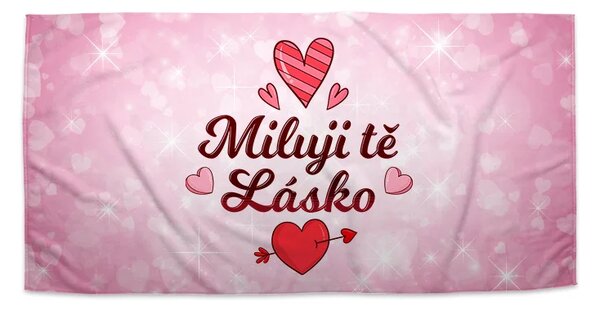Sablio Ručník Miluji tě, lásko - 30x50 cm
