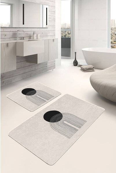 Béžové koupelnové předložky v sadě 2 ks 60x100 cm – Mila Home