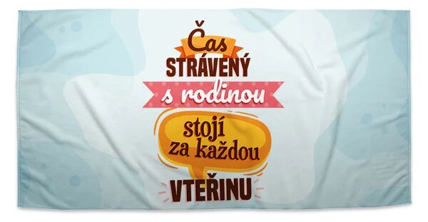 Sablio Ručník Čas strávený s rodinou - 30x50 cm