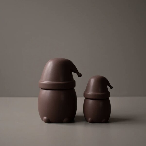 DBKD Keramická dóza Eating Santa Small - Maroon DK309