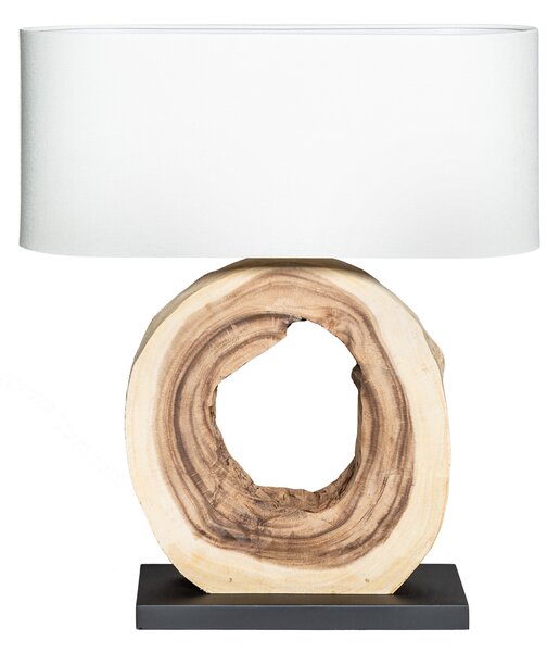 Noble Home Masivní ořechová stolní lampa Nature Art, 55 cm