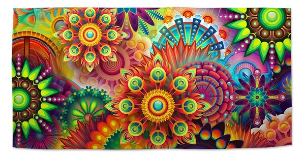 Sablio Ručník Barevné obrazce - 30x50 cm