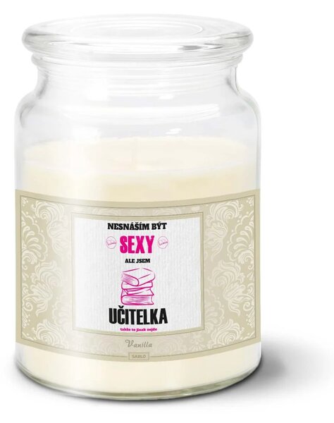Sablio Svíčka Nesnáším být sexy, ale jsem učitelka - 500 g