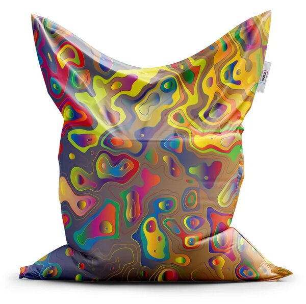 Sablio Sedací vak Classic Barevné skvrny - 150x100 cm