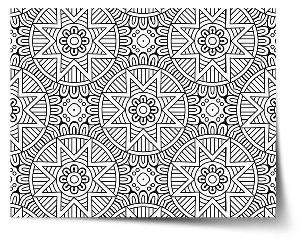 Sablio Plakát Hvězdy mehendi - 60x40 cm