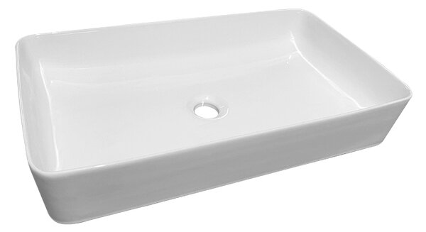 Erga Barbara, umyvadlo na desku 600x370x130 mm, bílá lesklá, ERG-V03-YT-060-WH