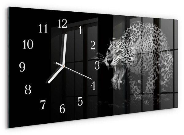 Skleněné hodiny horizontální Jaguár zsppb-60x30-00295267