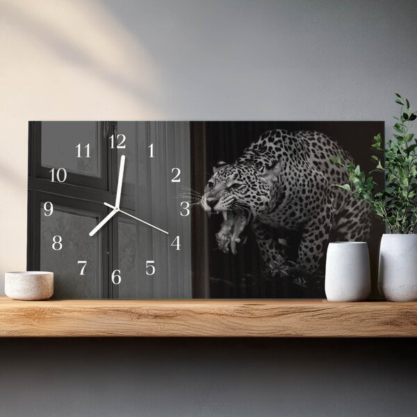 Skleněné hodiny horizontální Jaguár zsppb-60x30-00295267