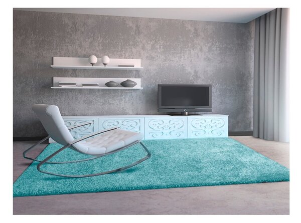 Světle modrý koberec Universal Aqua Liso, 57 x 110 cm