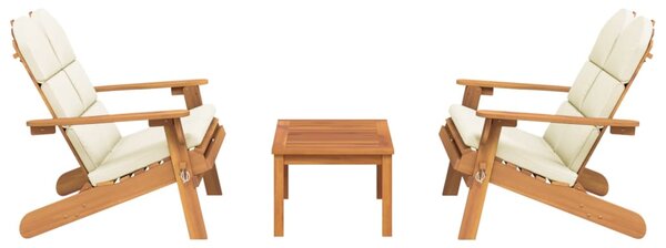3dílná sada zahradního nábytku Adirondack masivní akácie