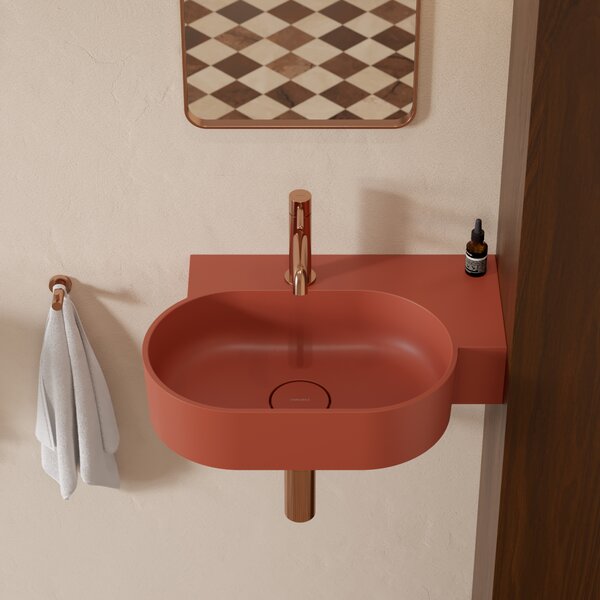 Omnires Ovo M+ umyvadlo 55x38 cm oválné na pult matný OVO555UWPTE
