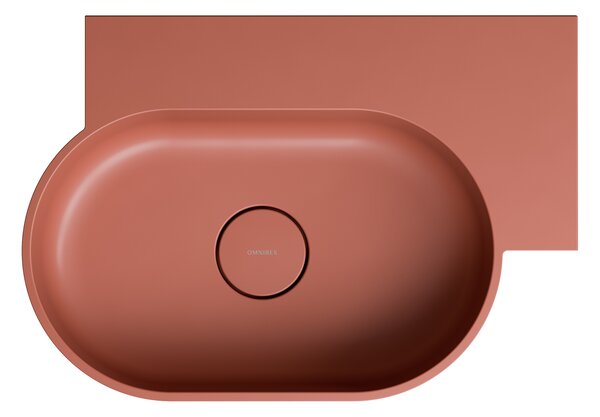 Omnires Ovo M+ umyvadlo 55x38 cm oválné na pult matný OVO555UWPTE