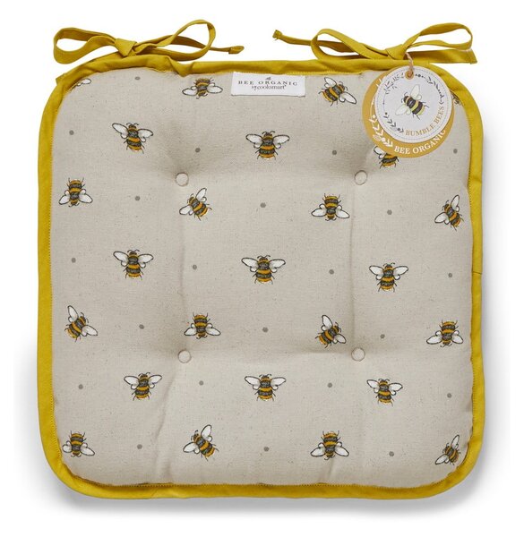Béžovo-žlutý bavlněný podsedák Cooksmart ® Bumble Bees