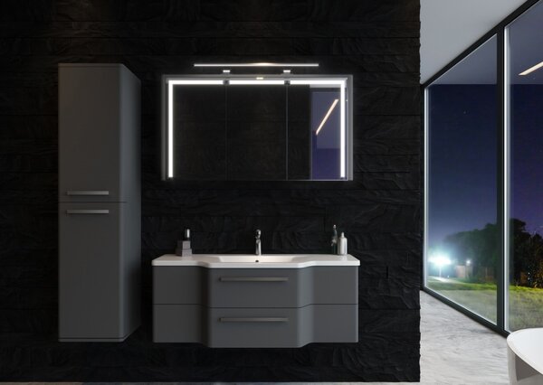Lavedo Levanto Grey 128 koupelnová skříňka s umyvadlem