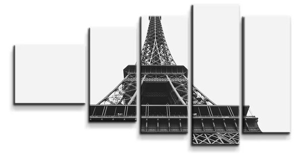 Sablio Obraz - 5-dílný Eiffel Tower 4 - 100x60 cm